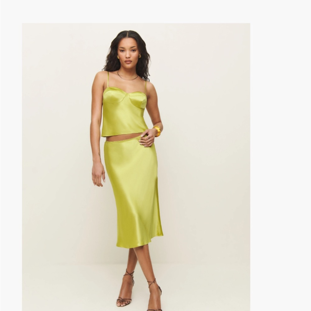 Reformation Satin Two-Piece Set